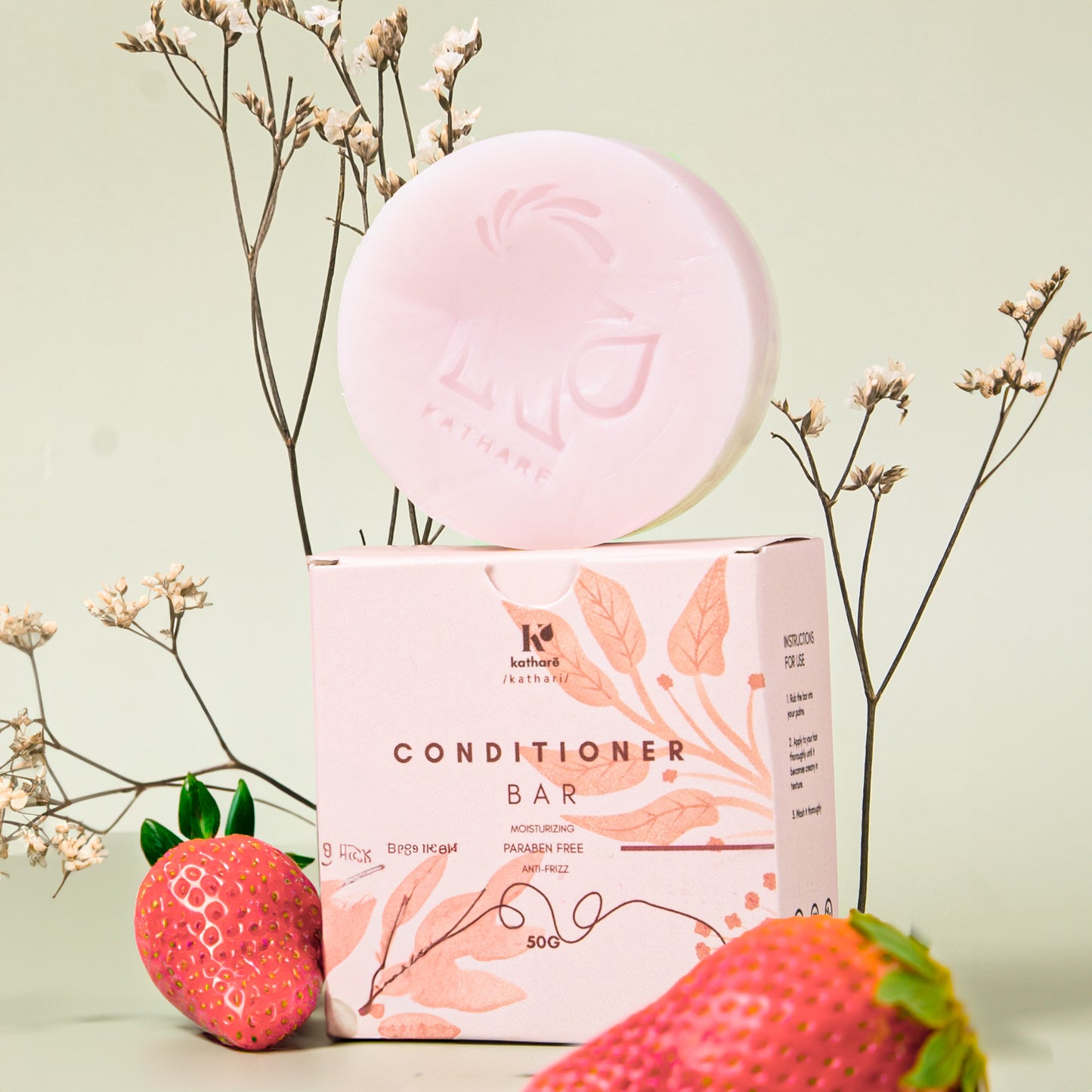 Katharē Strawberry Lush Conditioner Bar