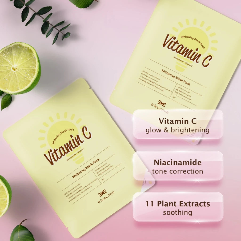 Rivecowe Vitamin C Whitening Mask Pack