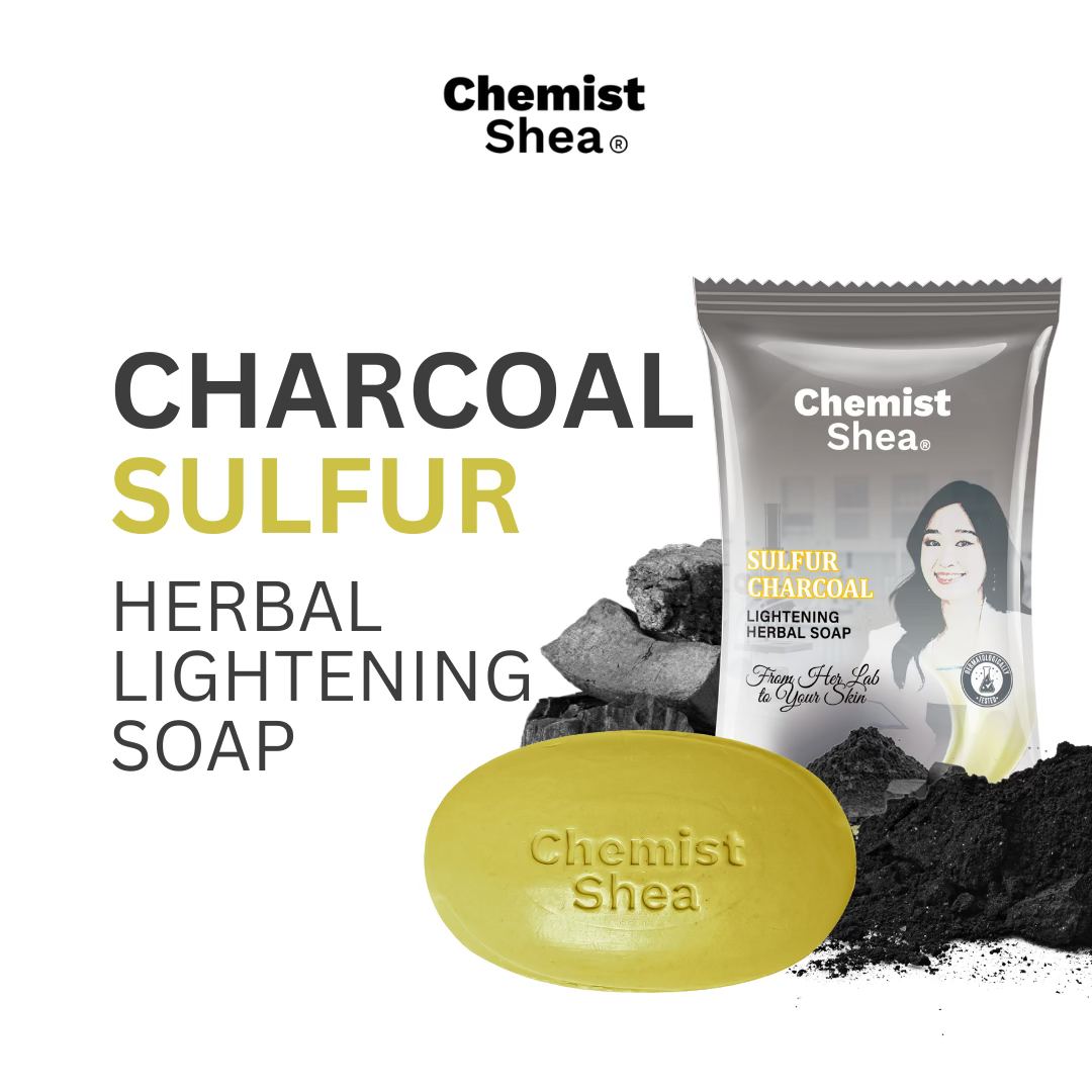 Chemist Shea Charcoal Sulfur Herbal Lightening Soap