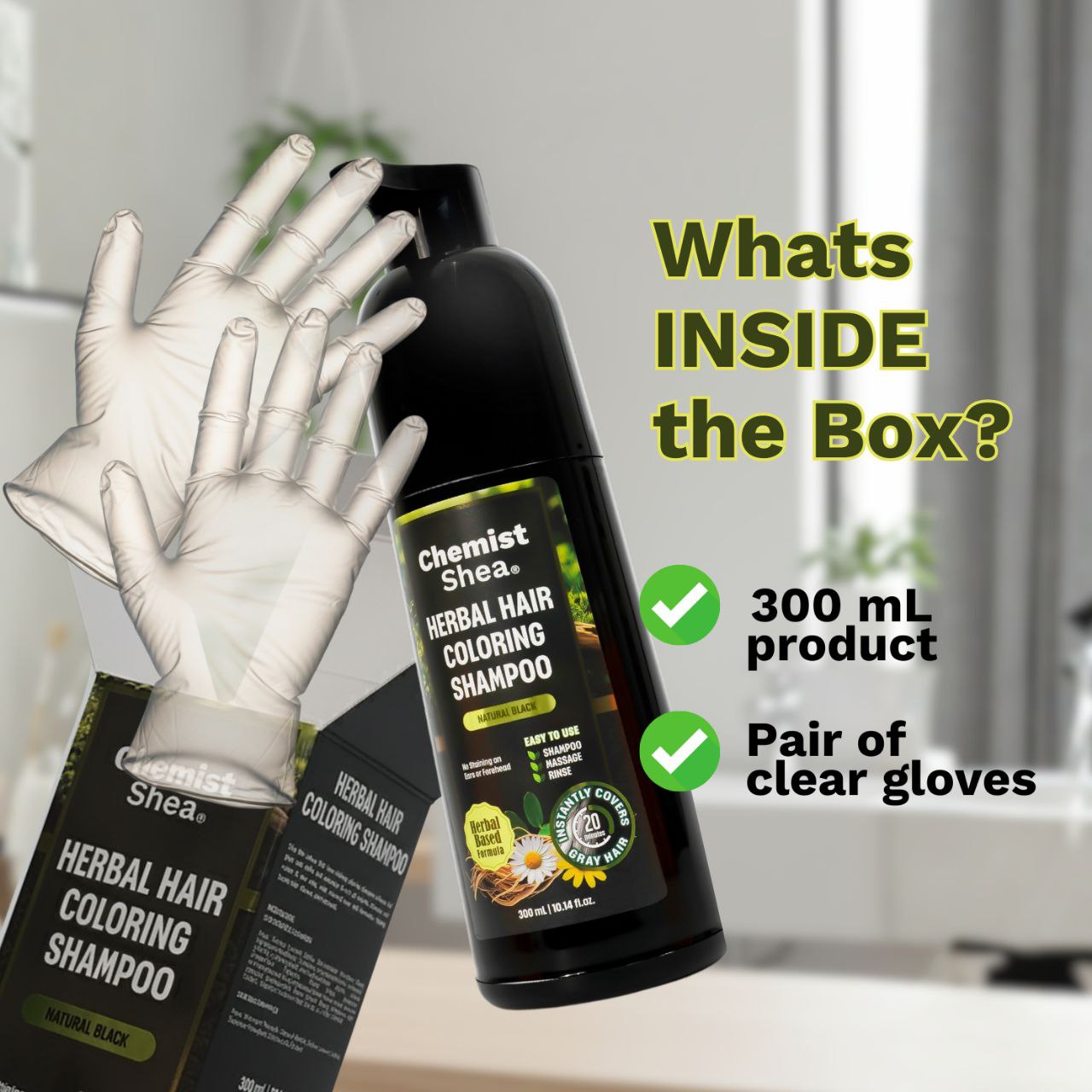 Chemist Shea Herbal Hair Coloring Shampoo