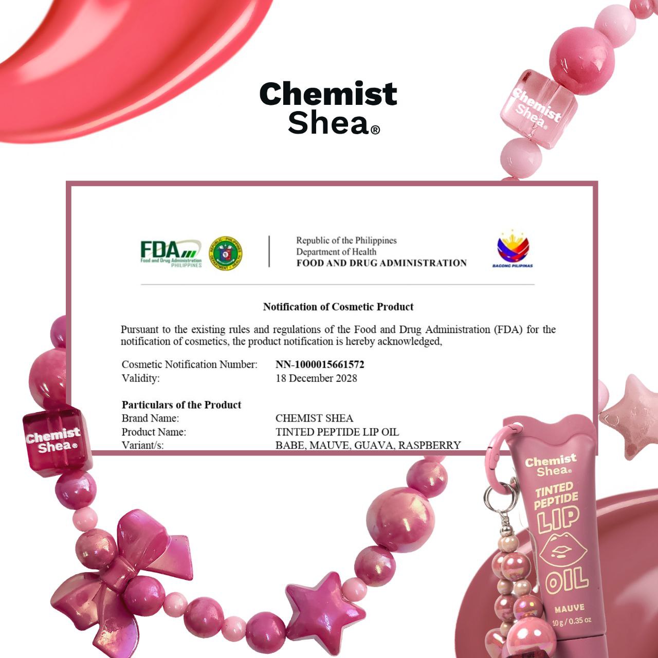 Chemist Shea Tinted Peptide Lip Oil