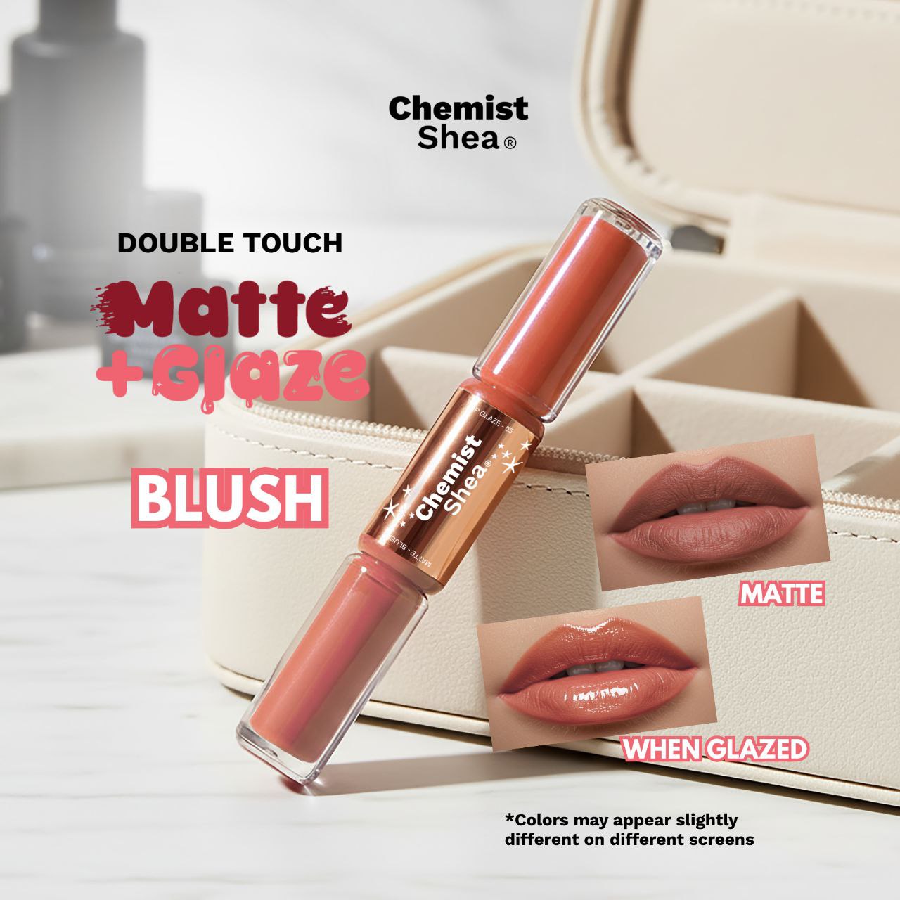 Chemist Shea Double Touch Matte+Glaze Lippies