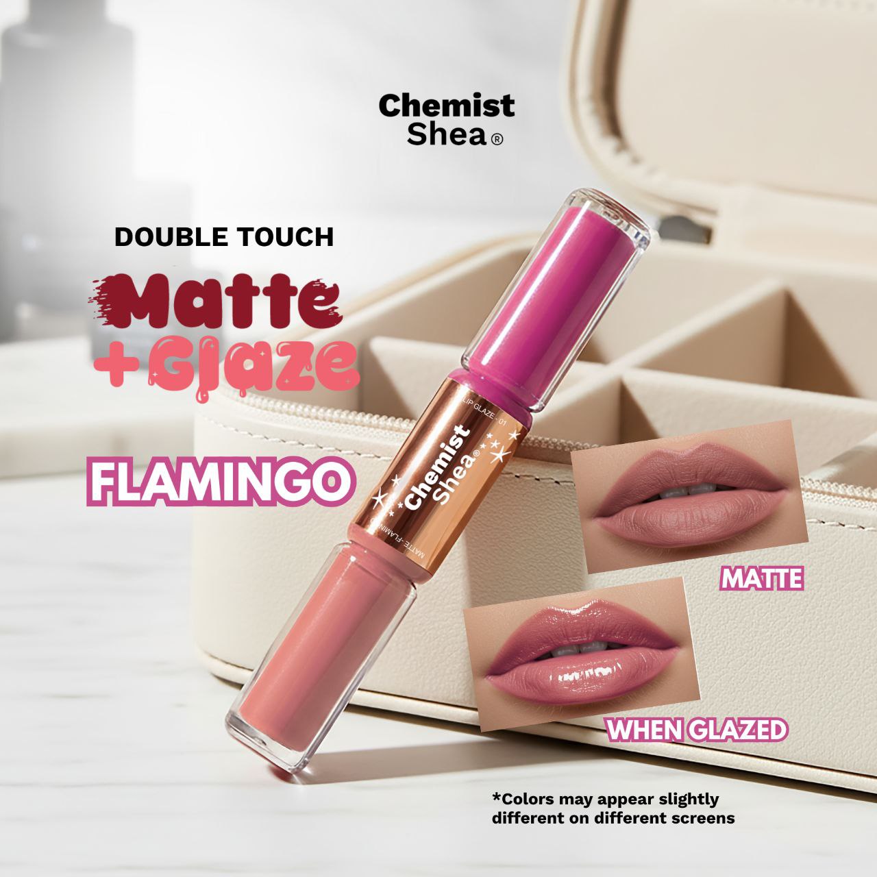 Chemist Shea Double Touch Matte+Glaze Lippies