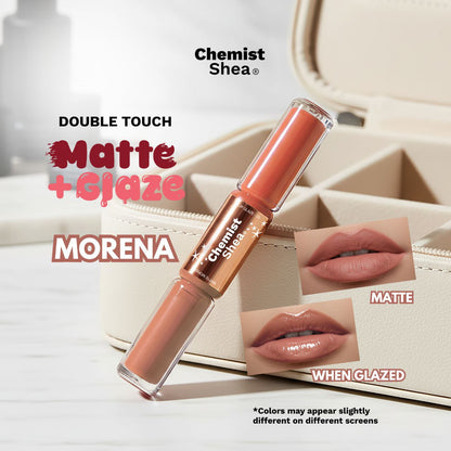 Chemist Shea Double Touch Matte+Glaze Lippies