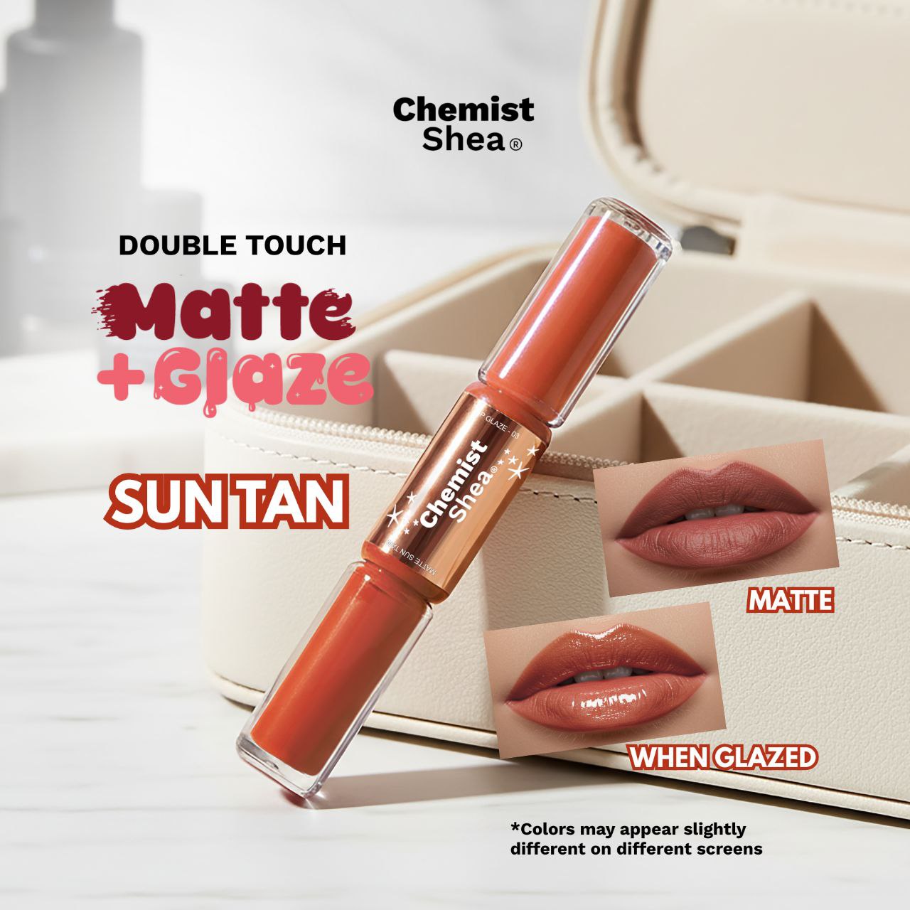 Chemist Shea Double Touch Matte+Glaze Lippies