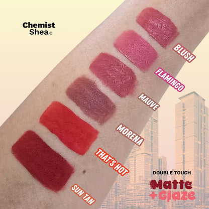 Chemist Shea Double Touch Matte+Glaze Lippies