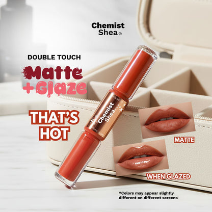 Chemist Shea Double Touch Matte+Glaze Lippies