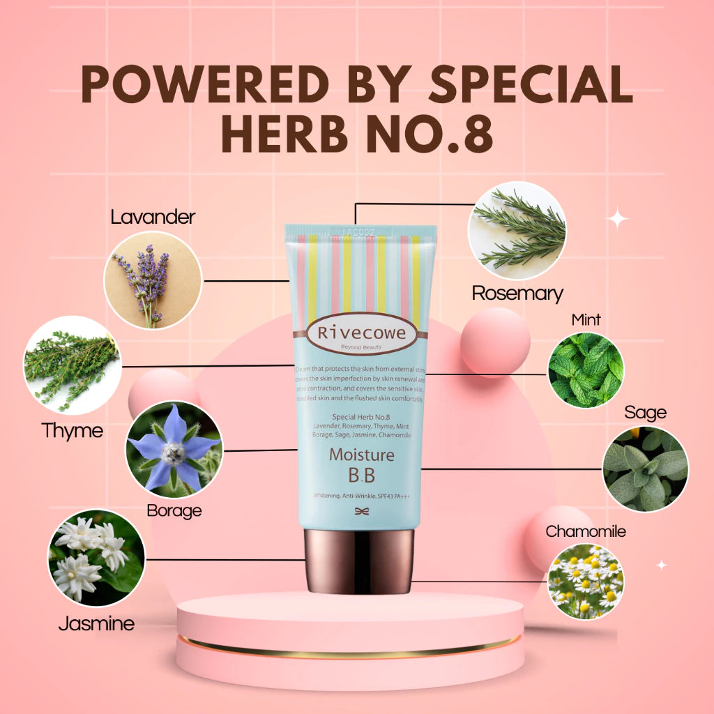 Rivecowe Pore-Refining BB Cream with SPF 43