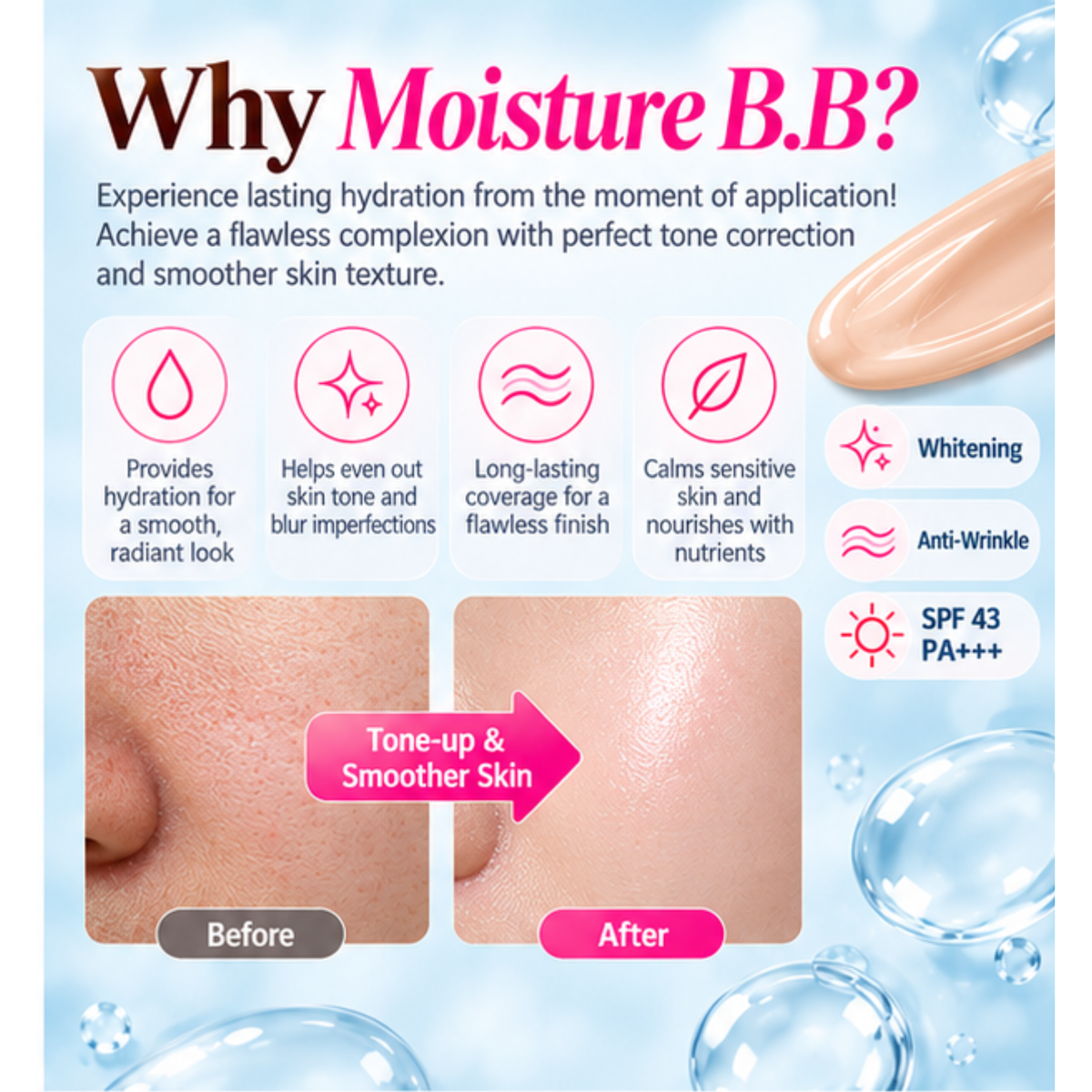 Rivecowe Pore-Refining BB Cream with SPF 43
