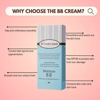 Rivecowe Pore-Refining BB Cream with SPF 43