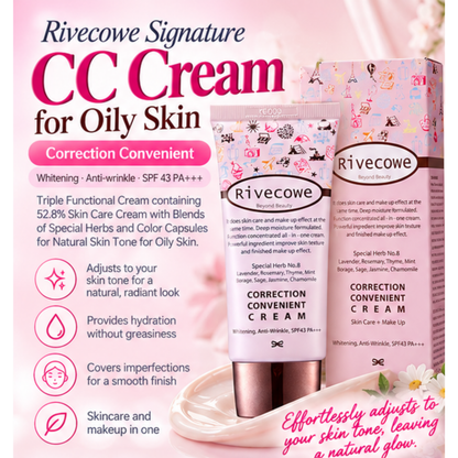 Rivecowe Correction Convenient CC Cream with SPF 43