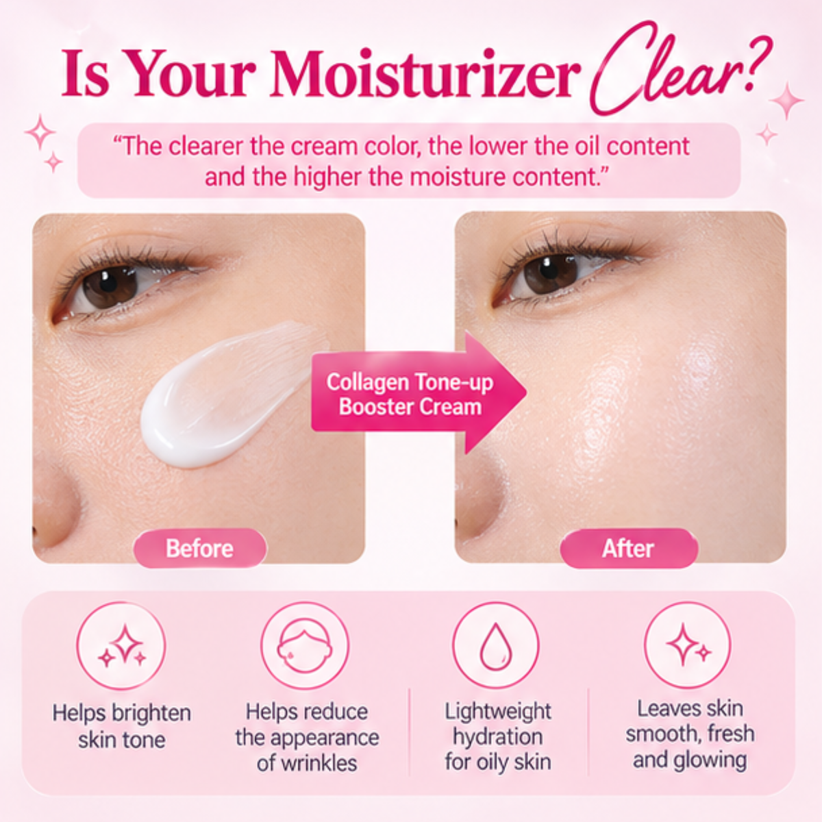 Rivecowe Collagen Tone-Up Booster Cream