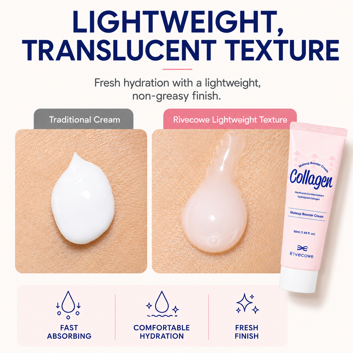 Rivecowe Collagen Tone-Up Booster Cream