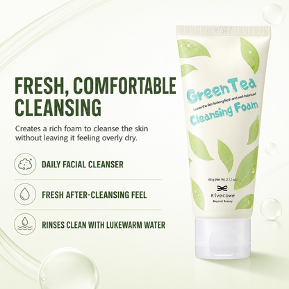 Rivecowe Green Tea Cleansing Foam