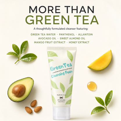 Rivecowe Green Tea Cleansing Foam