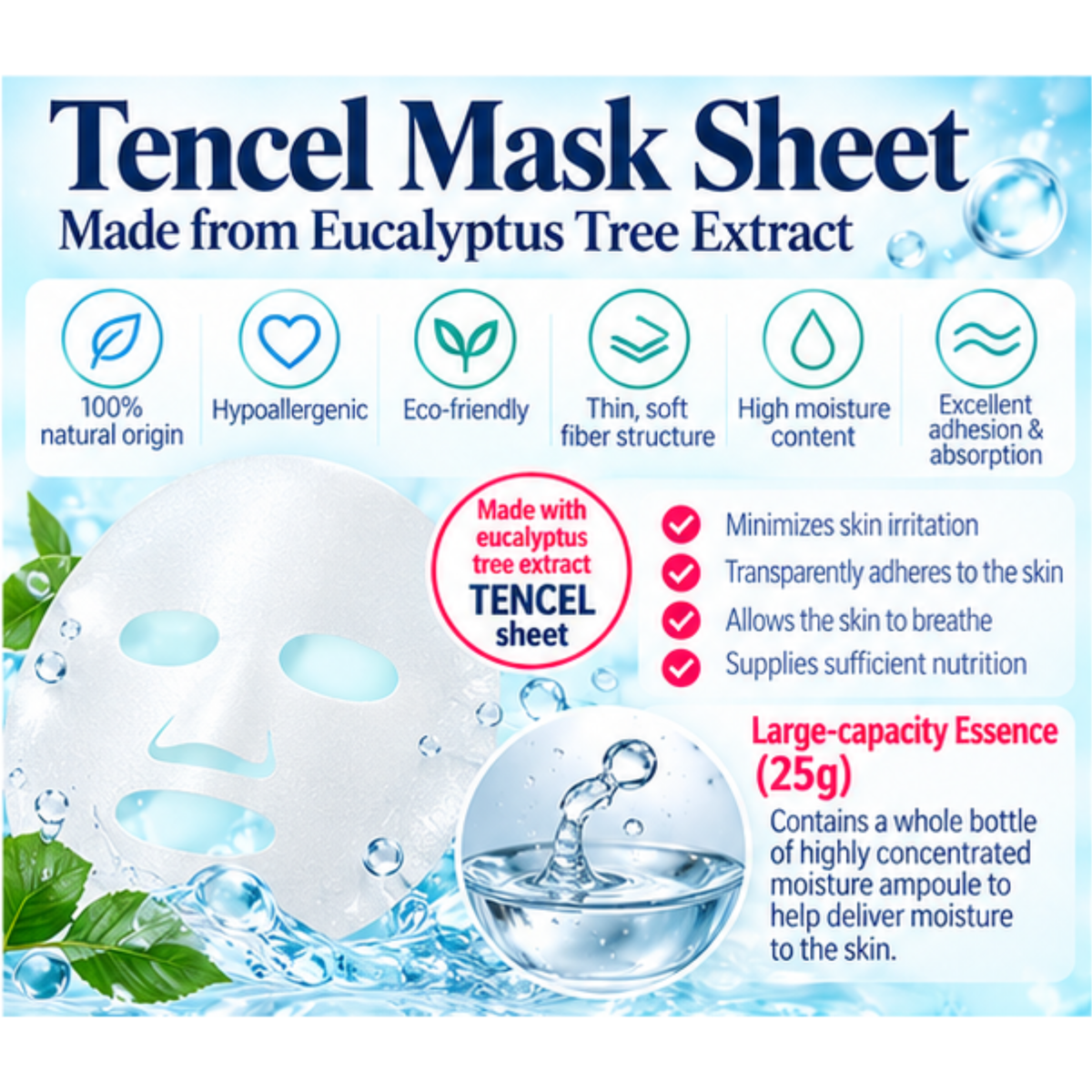 Rivecowe Hyaluronic Acid Moisturizing Mask Pack