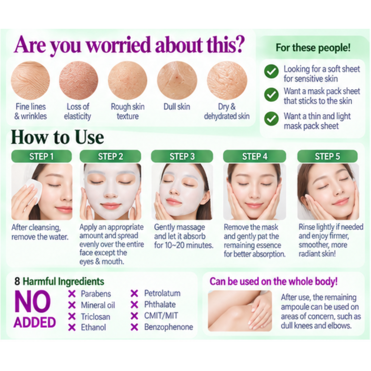 Rivecowe Peptide Anti-Aging Mask Pack