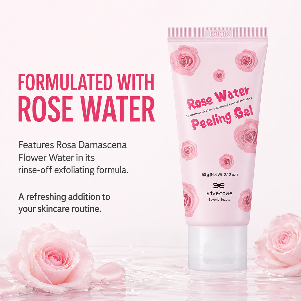 Rivecowe Rose Water Peeling Gel