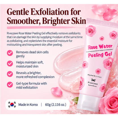 Rivecowe Rose Water Peeling Gel