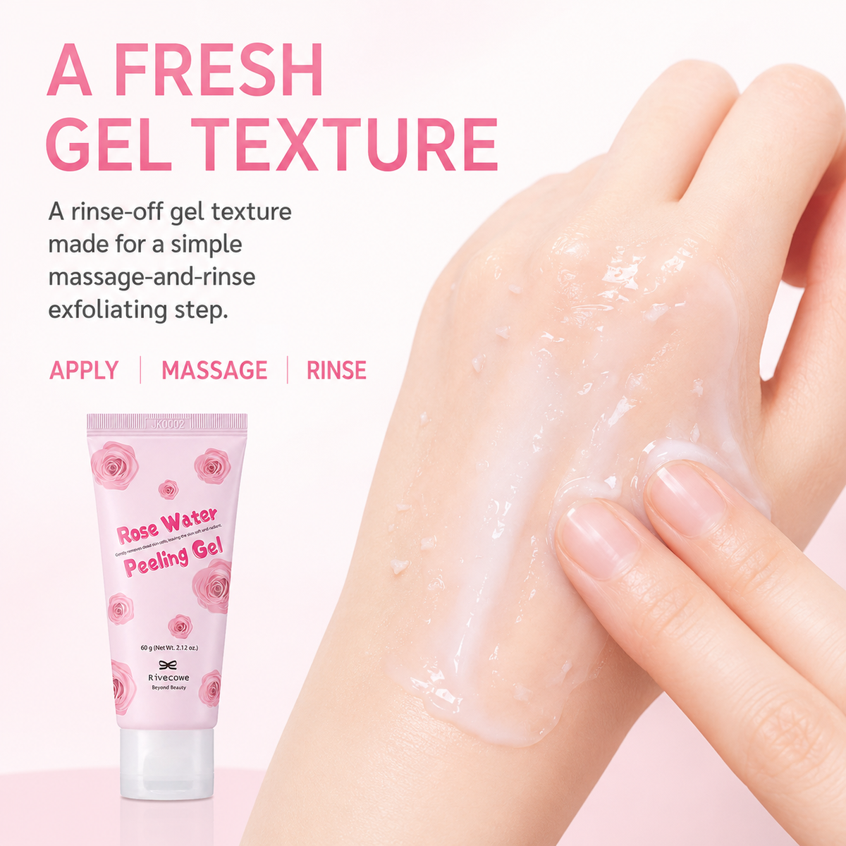Rivecowe Rose Water Peeling Gel