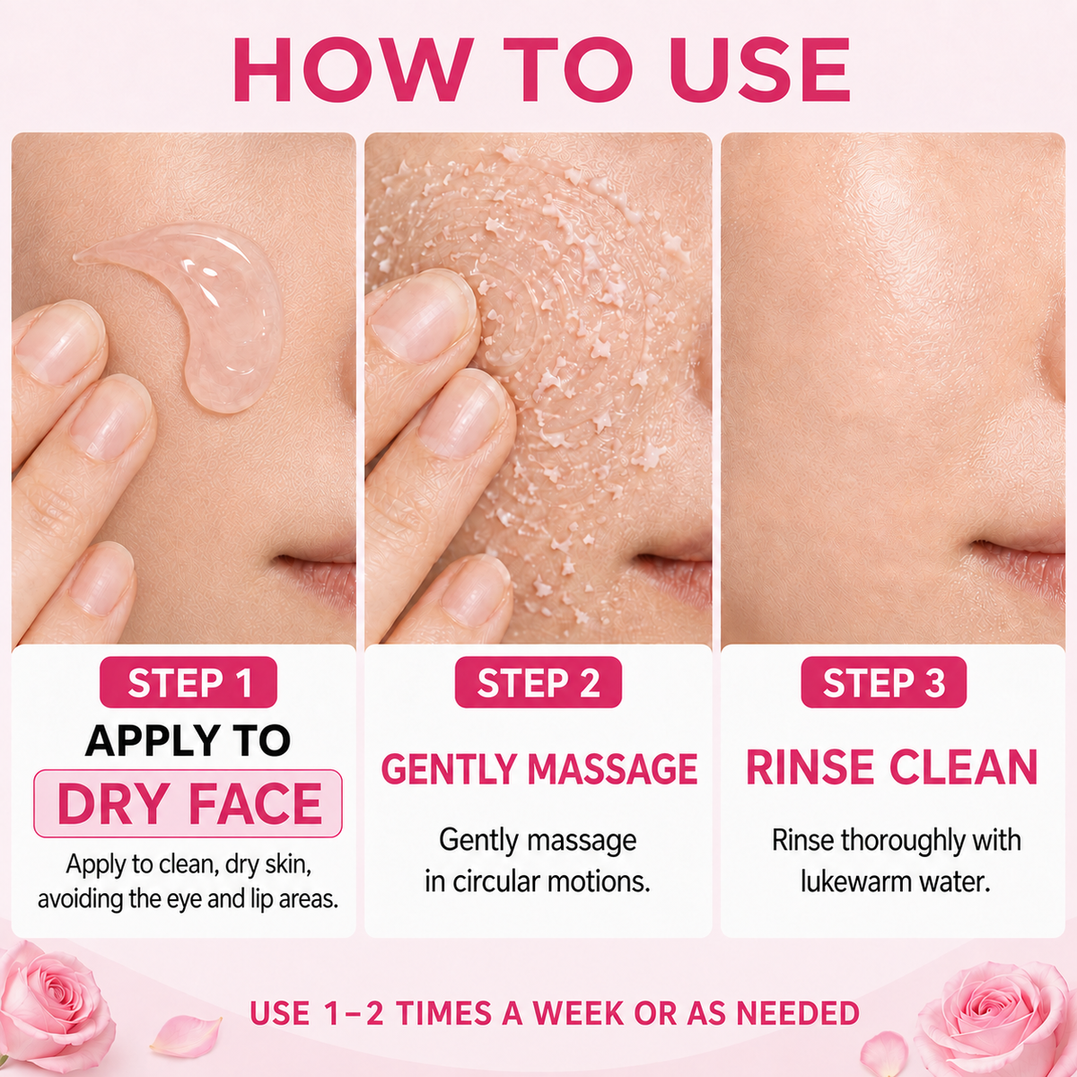 Rivecowe Rose Water Peeling Gel