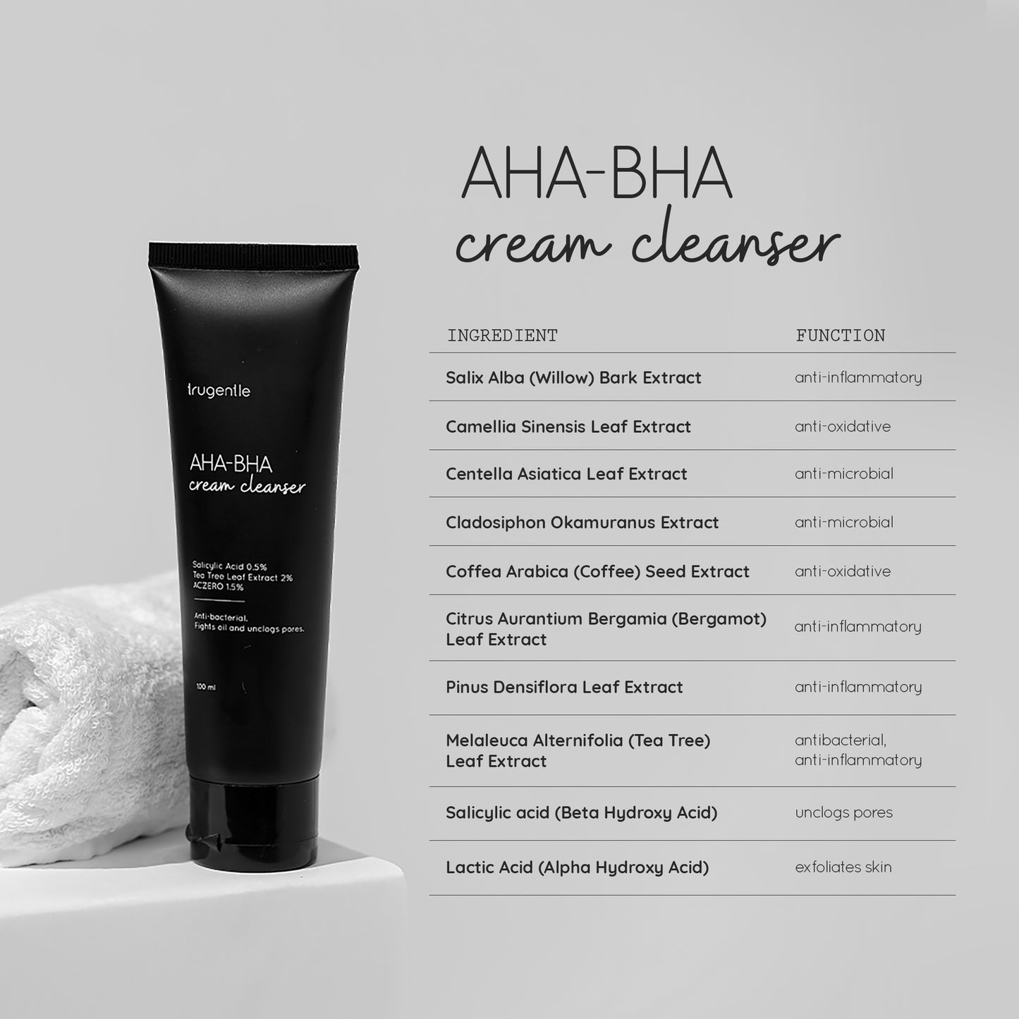 AHA-BHA Cream Cleanser