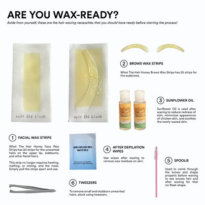 What the Hair Honey Face & Eyebrow Wax Strip